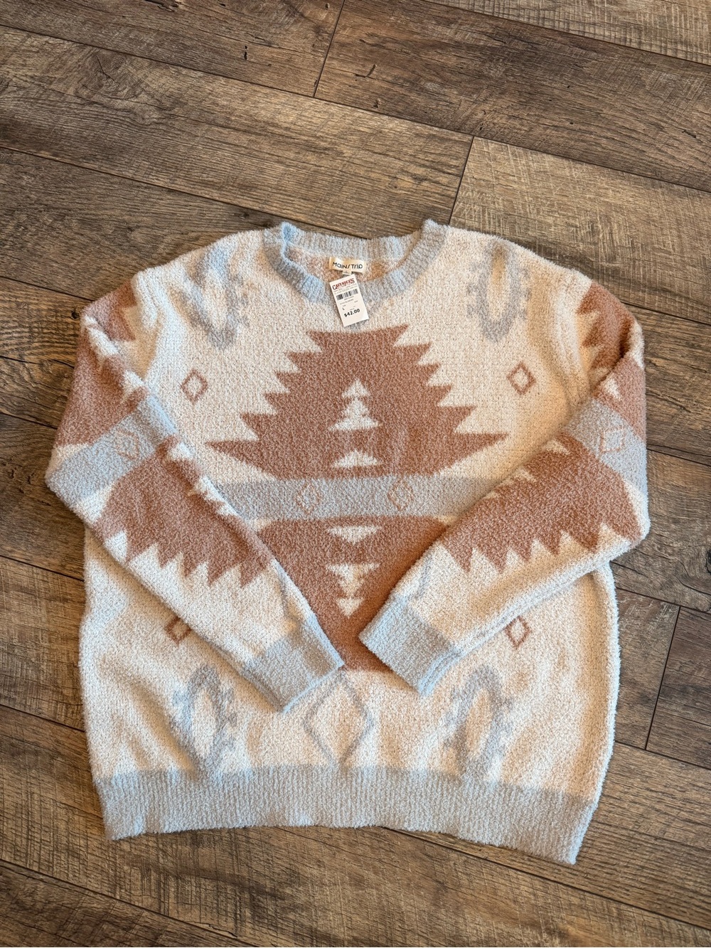 Women’s Cozy Aztec-Pattern Sweater
